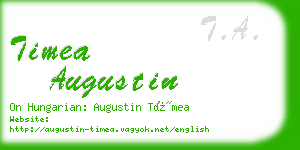 timea augustin business card